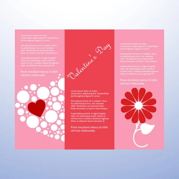 Ευχητήρια Κάρτα Ημέρα Του Αγίου Βαλεντίνου Ροζ Φόντο — Διανυσματικό Αρχείο
