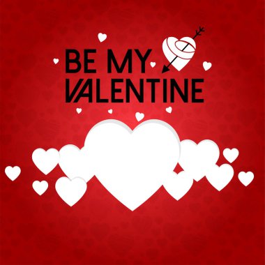 Benim Sevgililer kartı vektör kırmızı arka plan olmak 