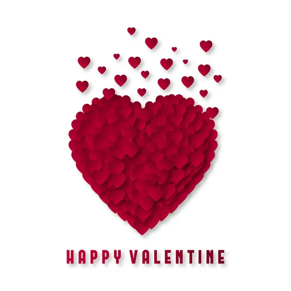 Szczęśliwy Valentine z sercem — Wektor stockowy