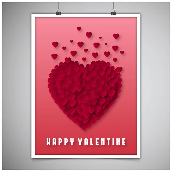 Feliz tarjeta de San Valentín — Vector de stock