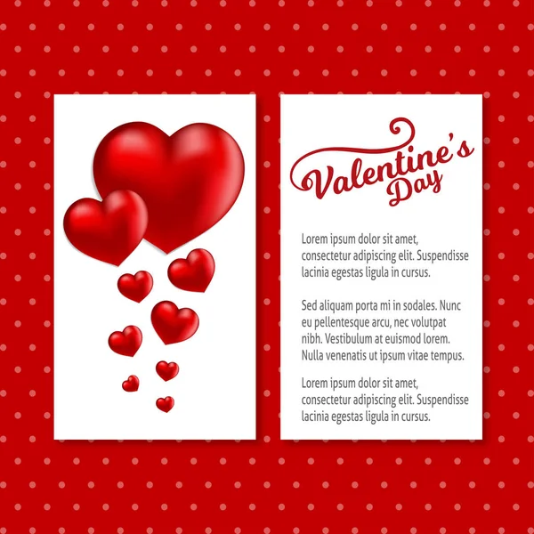 Tarjeta de San Valentín — Archivo Imágenes Vectoriales