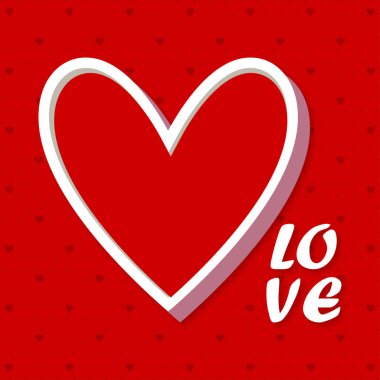 Aşk tipografik kartı 