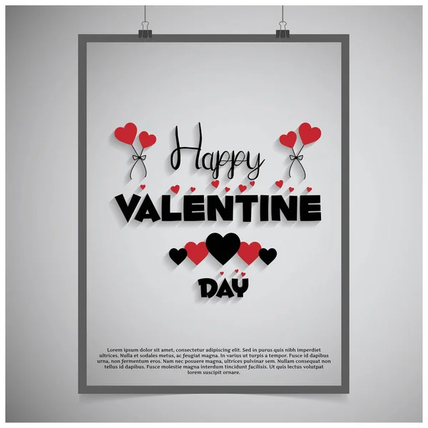 Happy Valentine's day card — Stock Vector