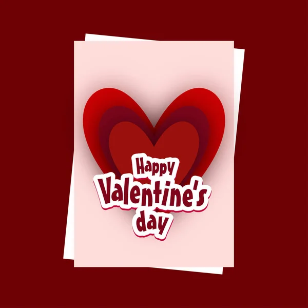 Feliz tarjeta de San Valentín — Vector de stock