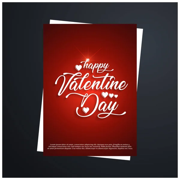 Valentines day greetings card — Stock Vector