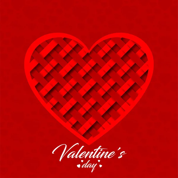Valentinskarte mit hellem Muster — Stockvektor