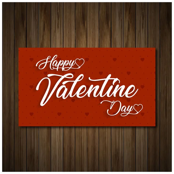 De dag van Valentijnskaarten wenskaart — Stockvector