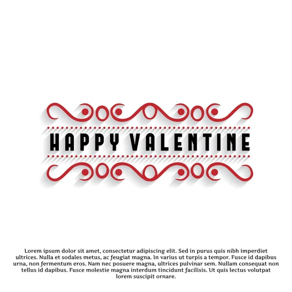Cartão de Dia dos Namorados feliz — Vetor de Stock