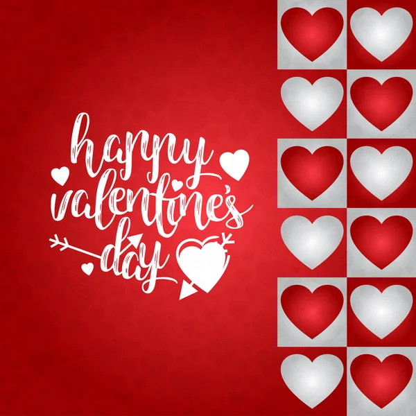 Happy Valentine's day card — Stock Vector