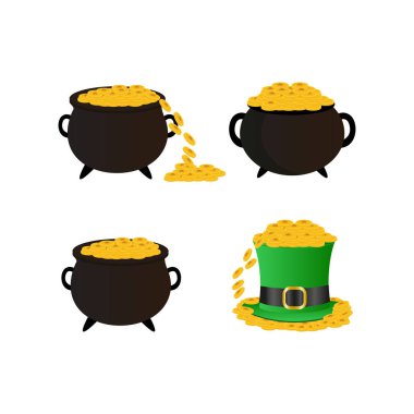 dizi Saint Patricks Günü simgeler, vektör, illüstrasyon