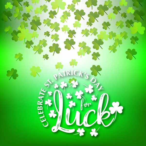 Joyeux Saint Patricks Jour Carte Vœux Vecteur Illustration — Image vectorielle