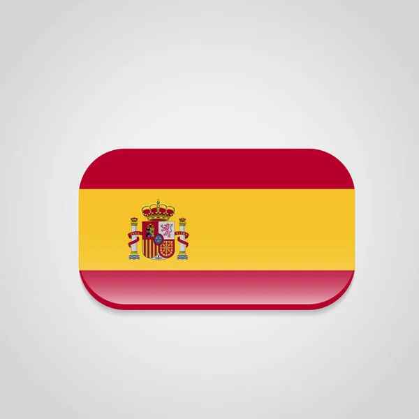 Vlaječka Španělsko Vektor Ilustrace — Stockový vektor
