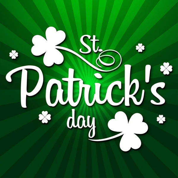 Saint Patrick Dag Banner Vektor Illustration — Stock vektor