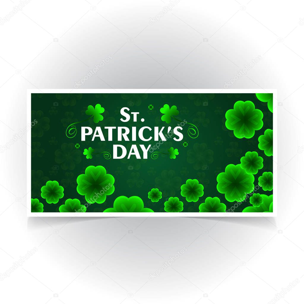 Saint Patricks day banner, vector, illustration
