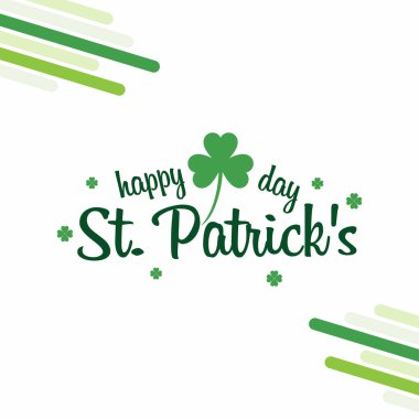 Saint Patricks Günü tebrik kartı, vektör, illüstrasyon