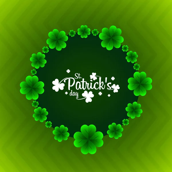 Carte Vœux Saint Patricks Vecteur Illustration — Image vectorielle