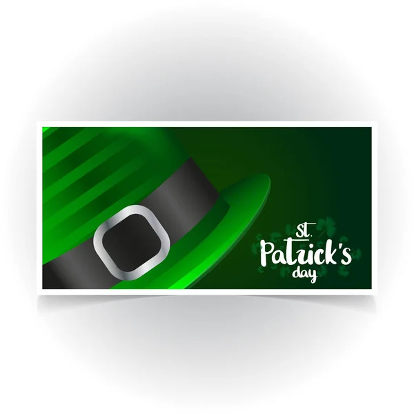 Banner Vektor Illustration Zum Tag Des Heiligen Patricks — Stockvektor