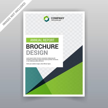 İş broşür şablonu tasarımı, vektör, illüstrasyon