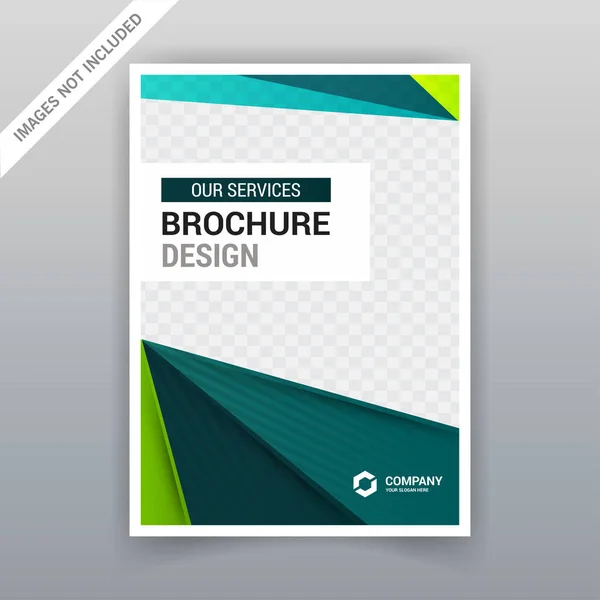 Zakelijke Brochure Sjabloonontwerp Vector Illustratie — Stockvector