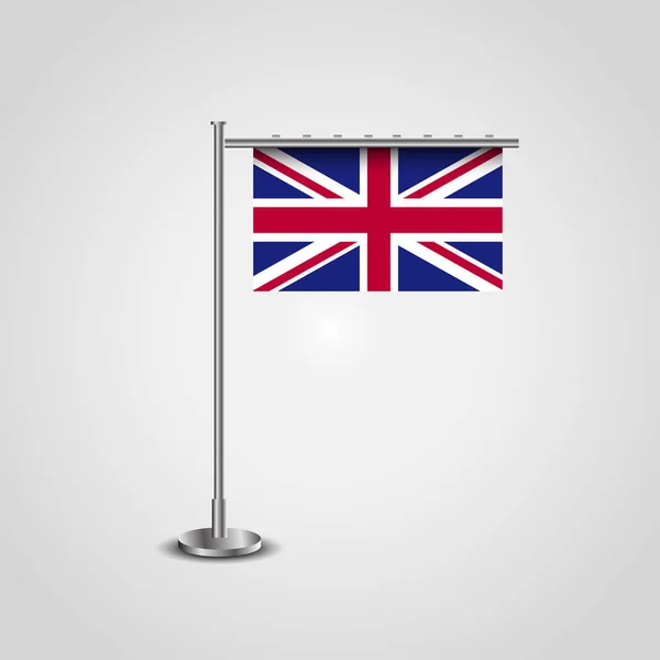 Британський Прапор Стенді Вектор Ілюстрація — стоковий вектор