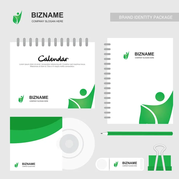 Company calendar with diary and stationary items design