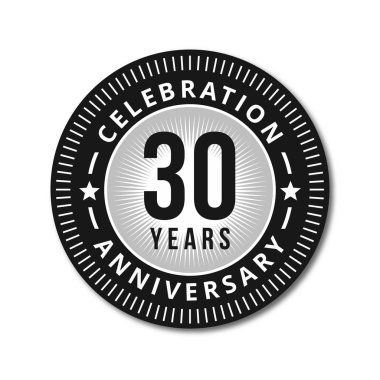 30 yıl yıldönümü-oyun kağıdı, renkli vektör çizim 