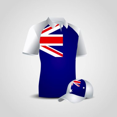 İngiliz bayrağı tasarım t gömlek ve kap vektör ile 