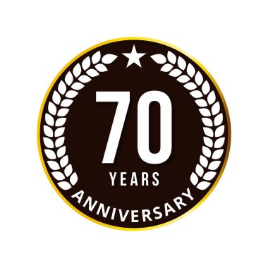 70 yıl yıldönümü-oyun kağıdı, renkli vektör çizim 