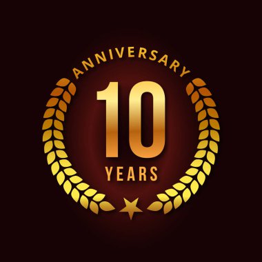 10 yıl yıldönümü-oyun kağıdı, renkli vektör çizim 