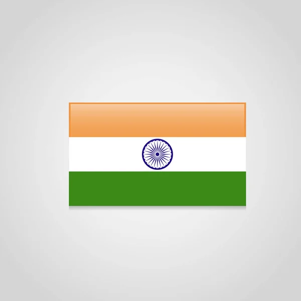 Indiase Vlag Ontwerpen Met Een Creatief Ontwerp Vector — Stockvector