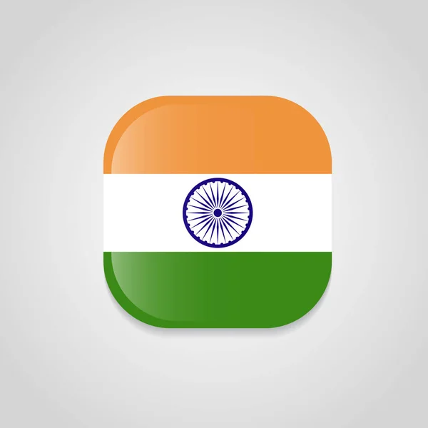 Indisches Flaggendesign Mit Einem Kreativen Designvektor — Stockvektor