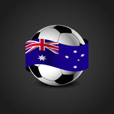 İngiliz bayrağı ile futbol vektör tasarımı 