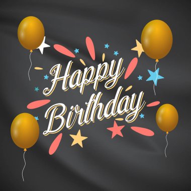 Mutlu doğum günü kartı desen arka plan ile zarif vektör tasarımı 