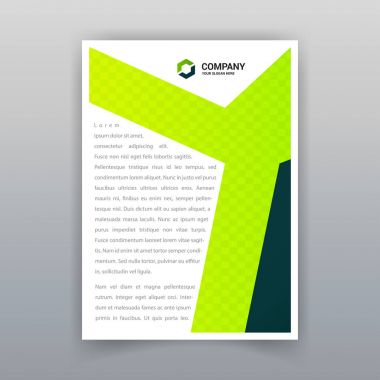 Renkli vektör çizim iş broşür şablonu