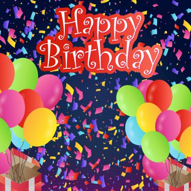 İyi ki doğdun tipografi tasarım ile ışık adam