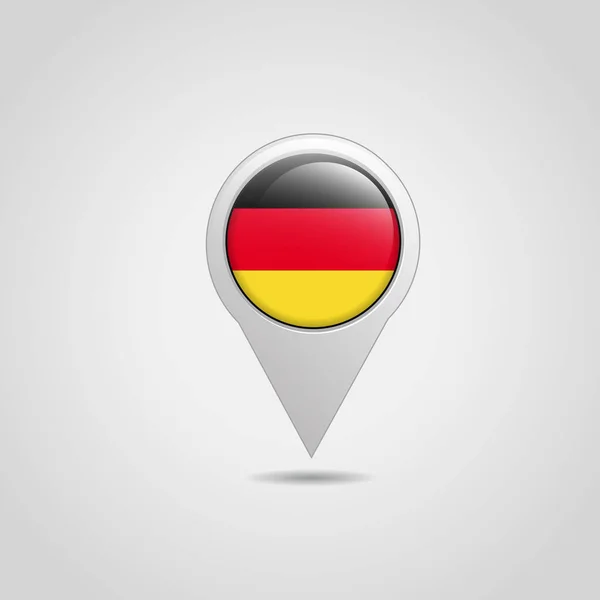 在白色背景上的导航图标上的德国标志 — 图库矢量图片