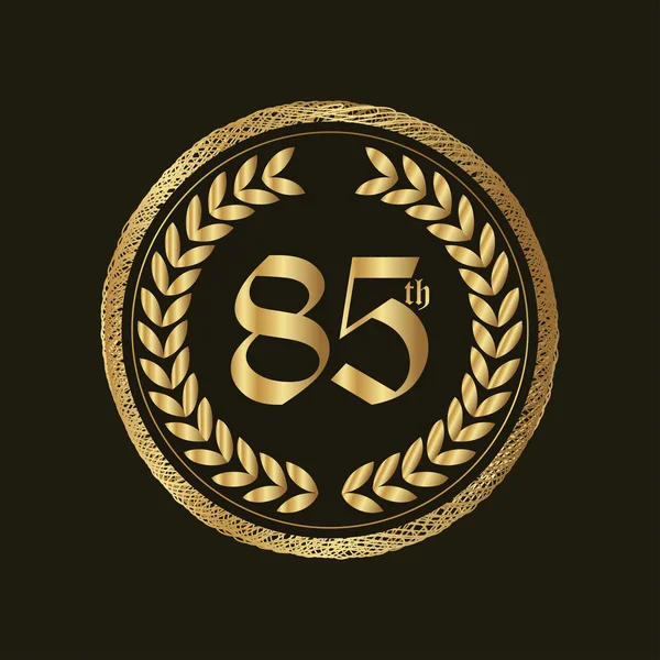 Years Anniversary Badge Circle Sign — Stock Vector