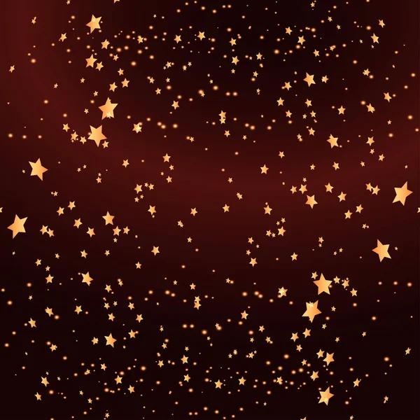 Darck Hintergrund Mit Goldenen Sternen — Stockvektor