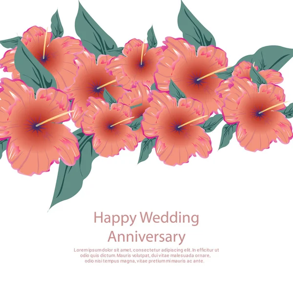 Cartão Convite Casamento Elegante Vetor Ilustração —  Vetores de Stock