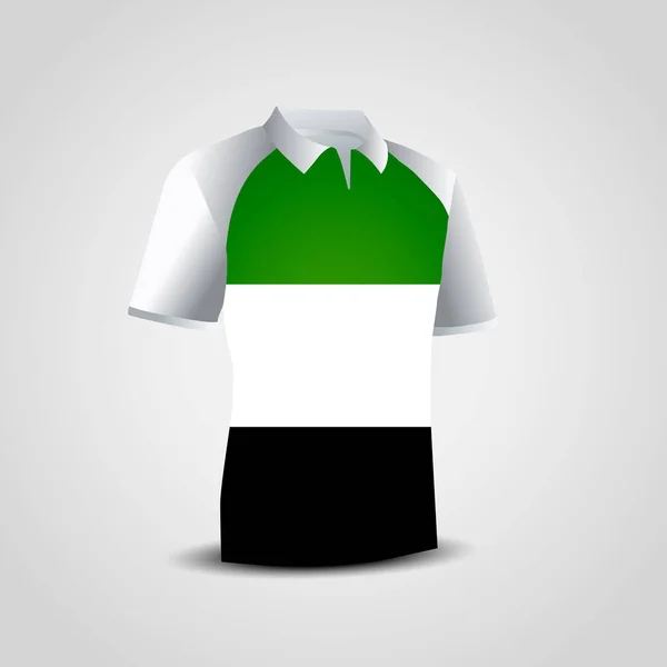 Emiratos Árabes Unidos Diseño Bandera Con Vector Diseño Camiseta — Vector de stock