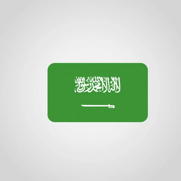 Saudia Arabia Vector Diseño Bandera — Archivo Imágenes Vectoriales