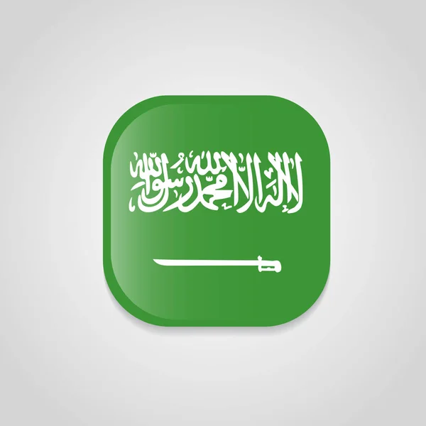 Vektor Desain Bendera Saudia Arabia - Stok Vektor
