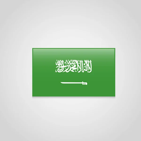 Suudi Arabistan Bayrağı Tasarlamak Vektör — Stok Vektör