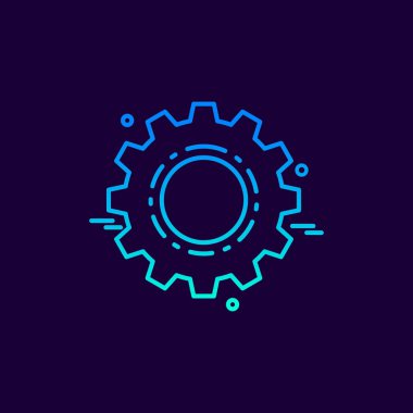 İşçi Bayramı neon simgesiyle kabarcık tarzı ile koyu arka plan 