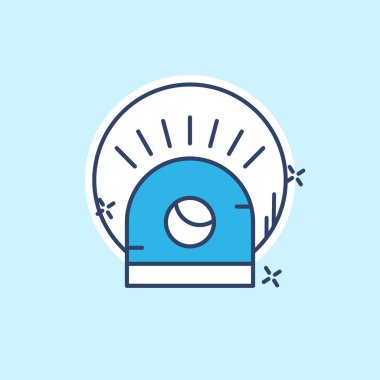 Siber Güvenlik simge vektör çizim 