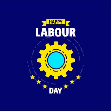 Mutlu İşçi Bayramı tasarım 