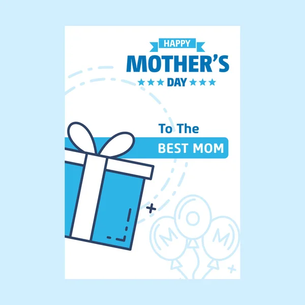 Lettering Happy Mothers Day. Greeting card. Vector illustration