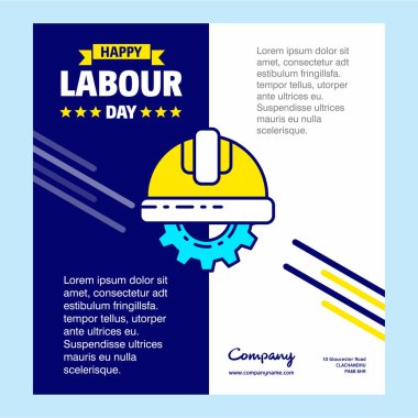Mutlu İşçi Bayramı tasarım 