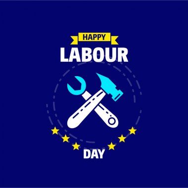 Mutlu İşçi Bayramı tasarım 