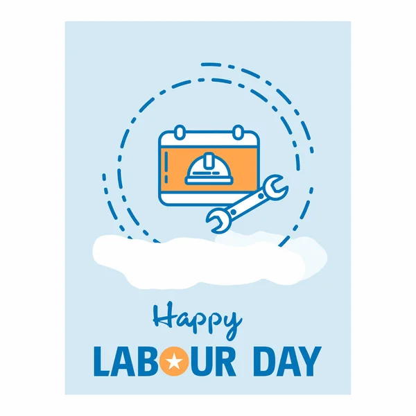 Glad Labour day design — Stock vektor